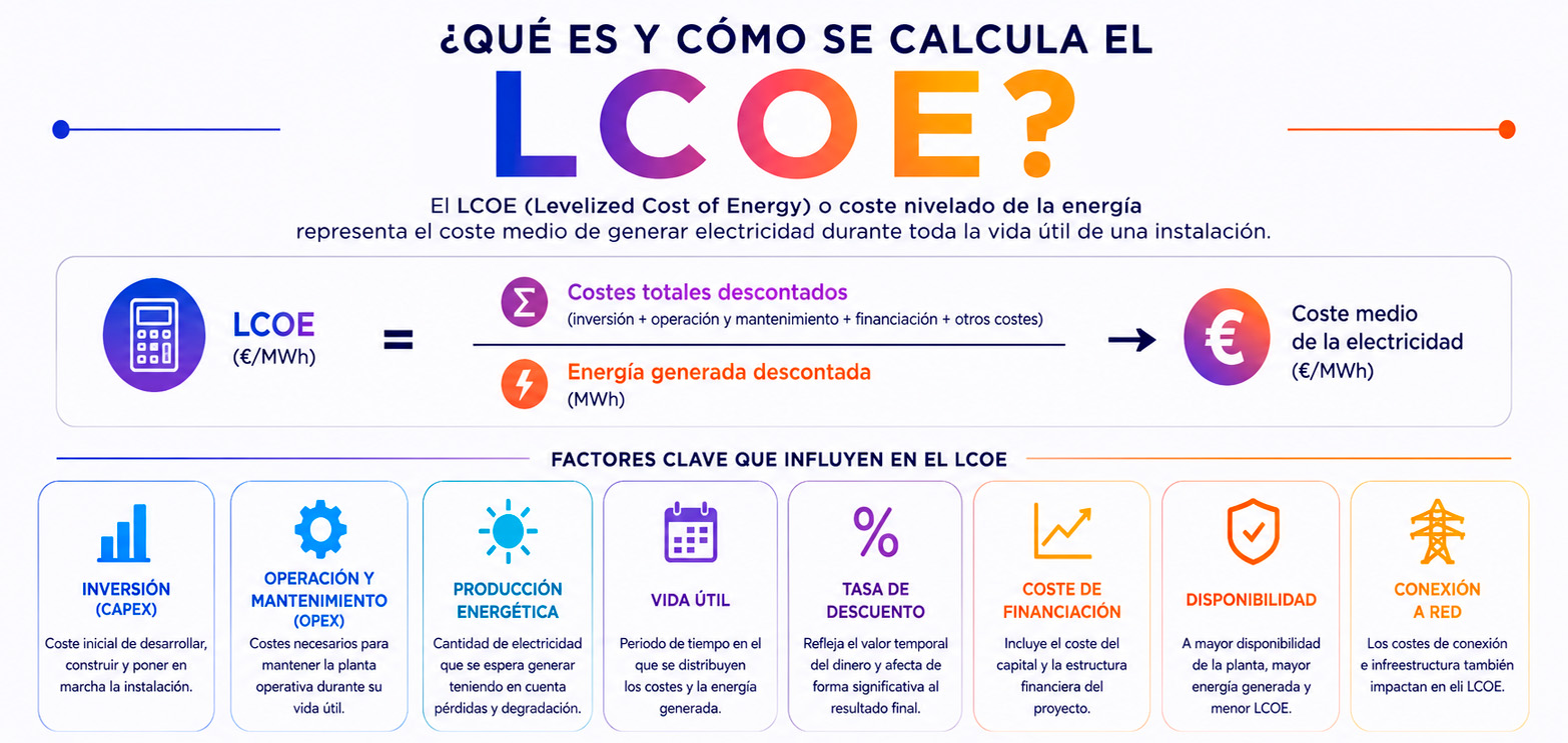 calcular el LCOE y factores que influyen